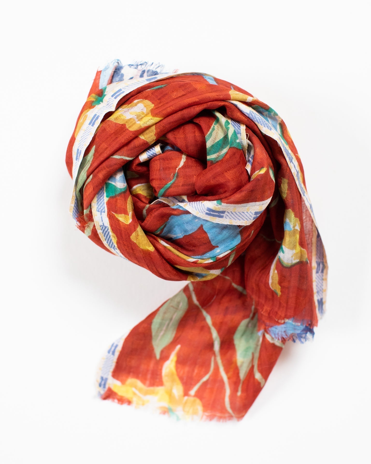 Meadow Orchids Scarf in Copper