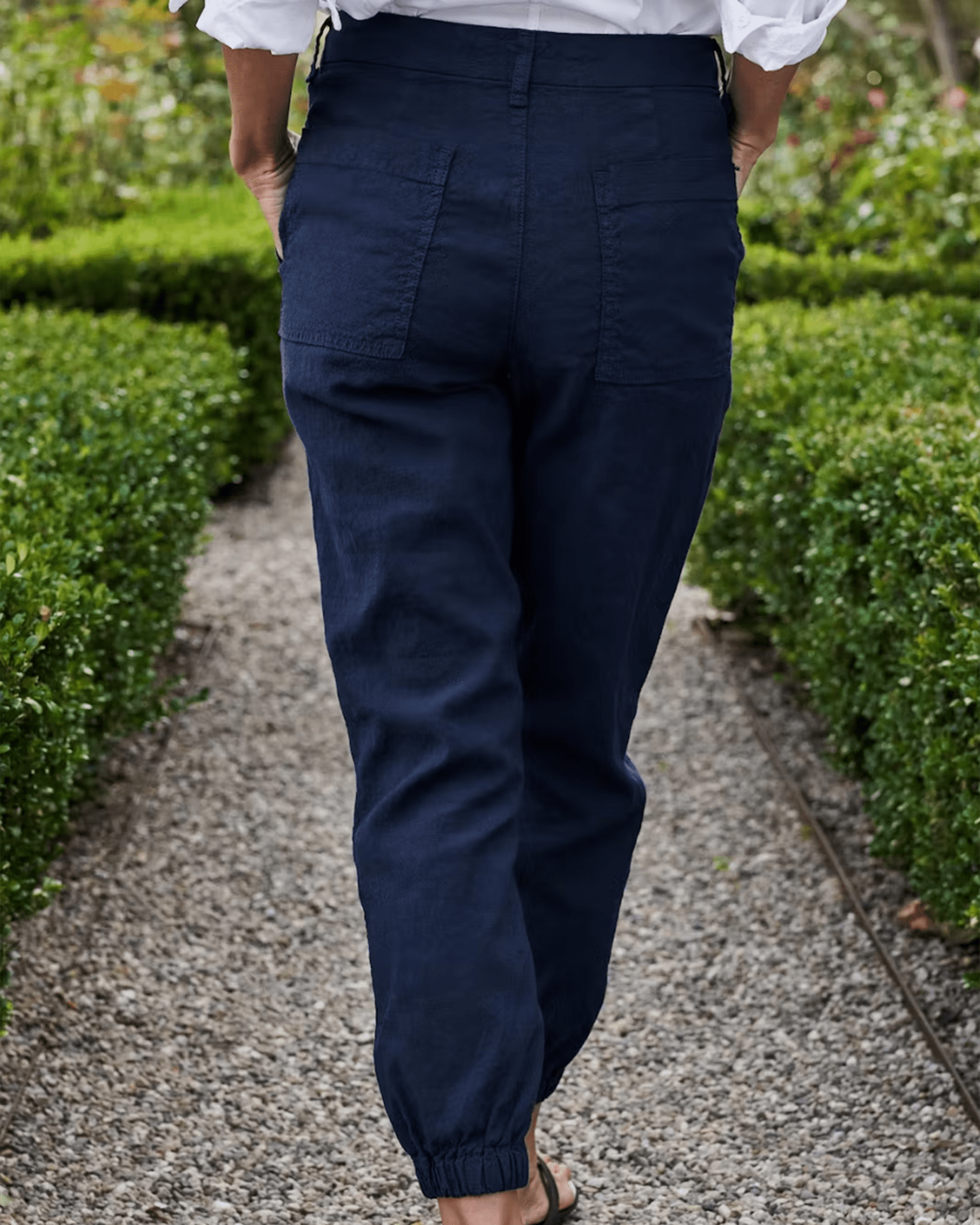 Jameson Jogger in Navy Linen