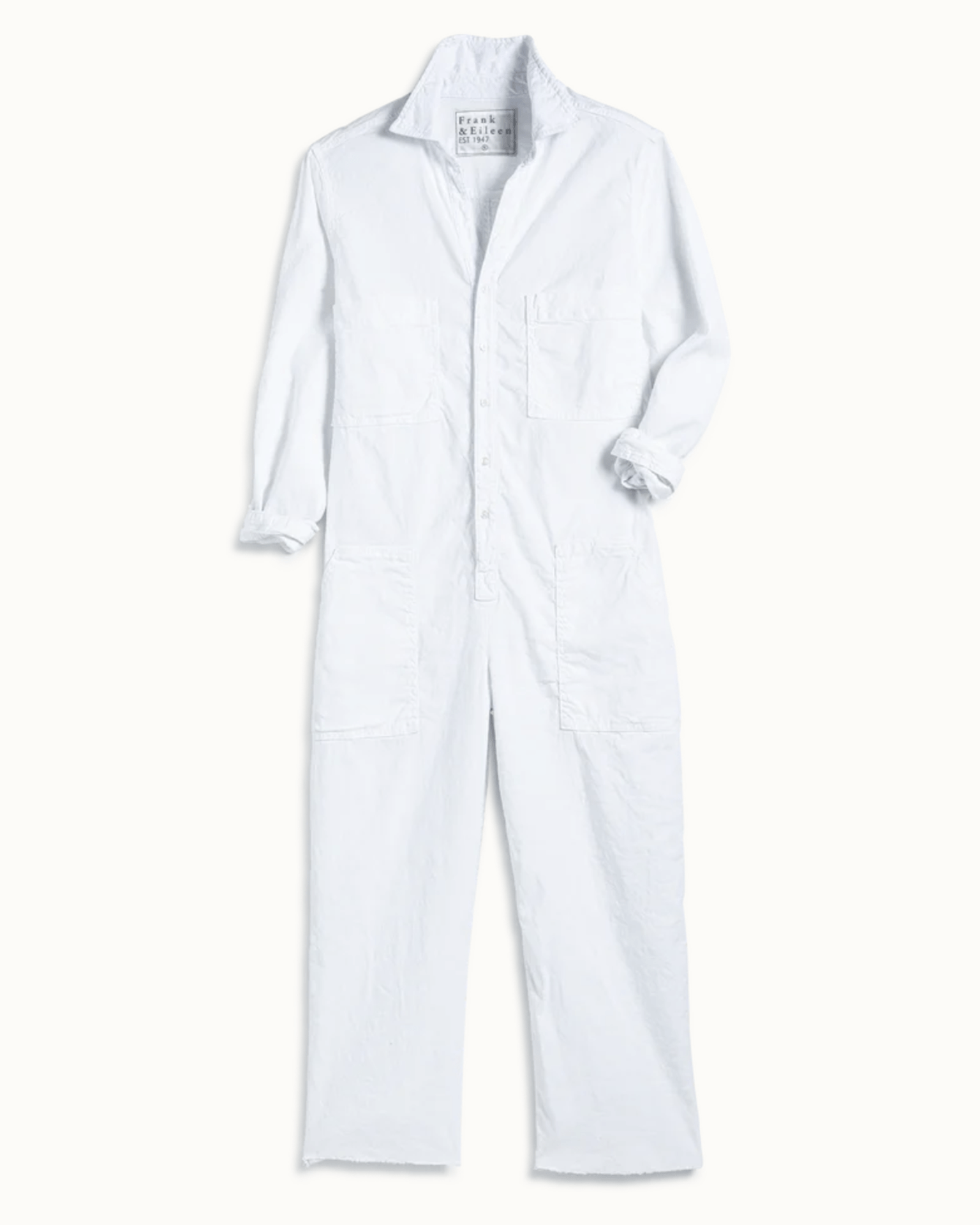 Northern Ireland Jumpsuit in White Linen