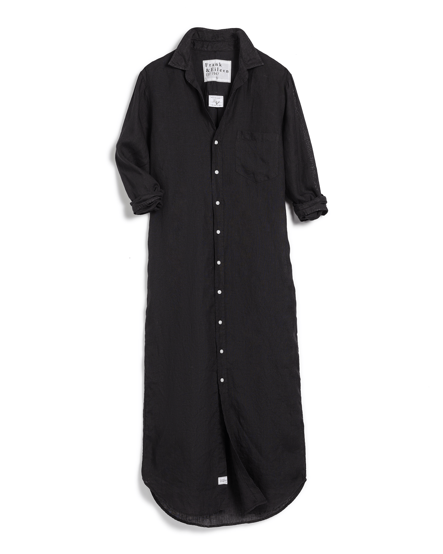 Rory Dress in Black Distressed Famous Denim