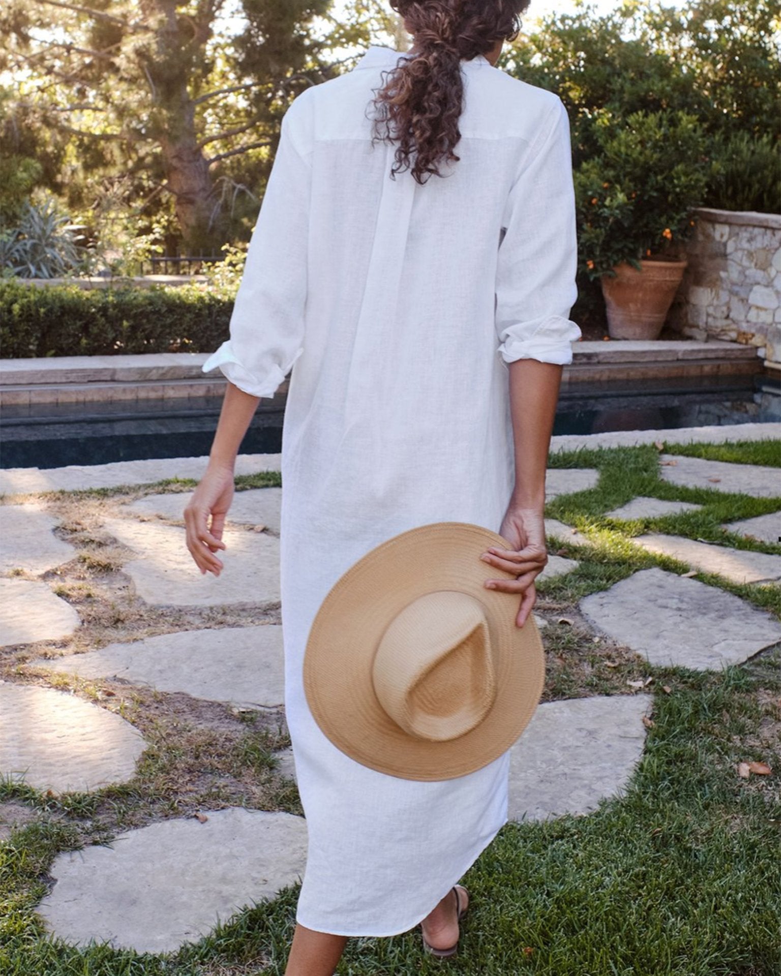 Rory in White Lived In Linen