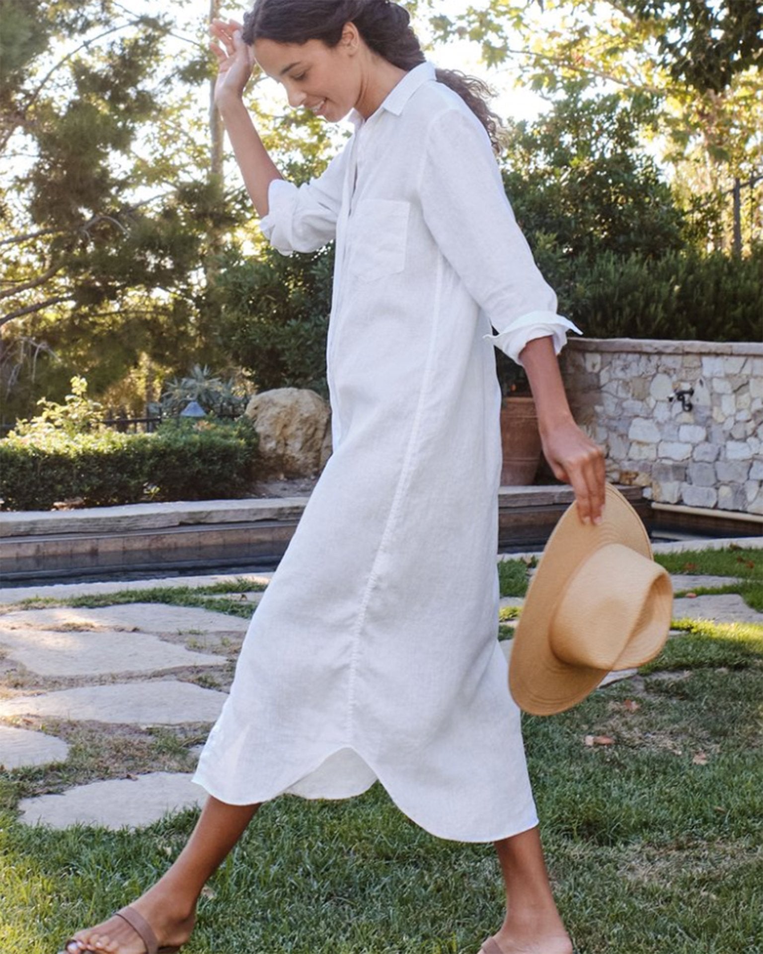 Rory in White Lived In Linen