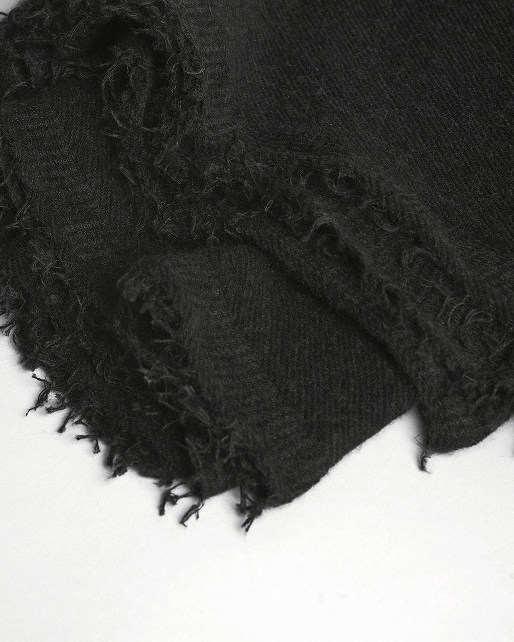 Love Cashmere Scarf in Black X Charcoal