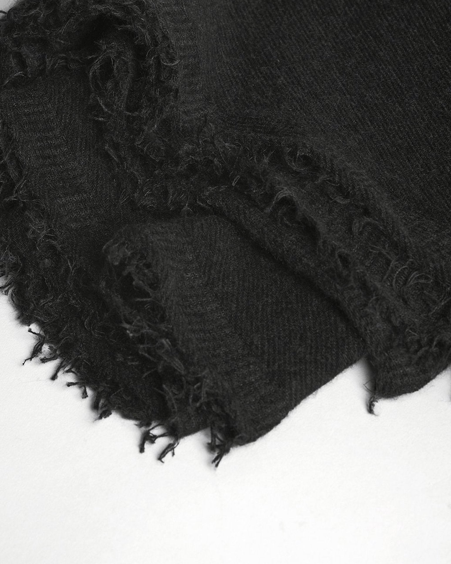 Love Cashmere Scarf in Black X Charcoal