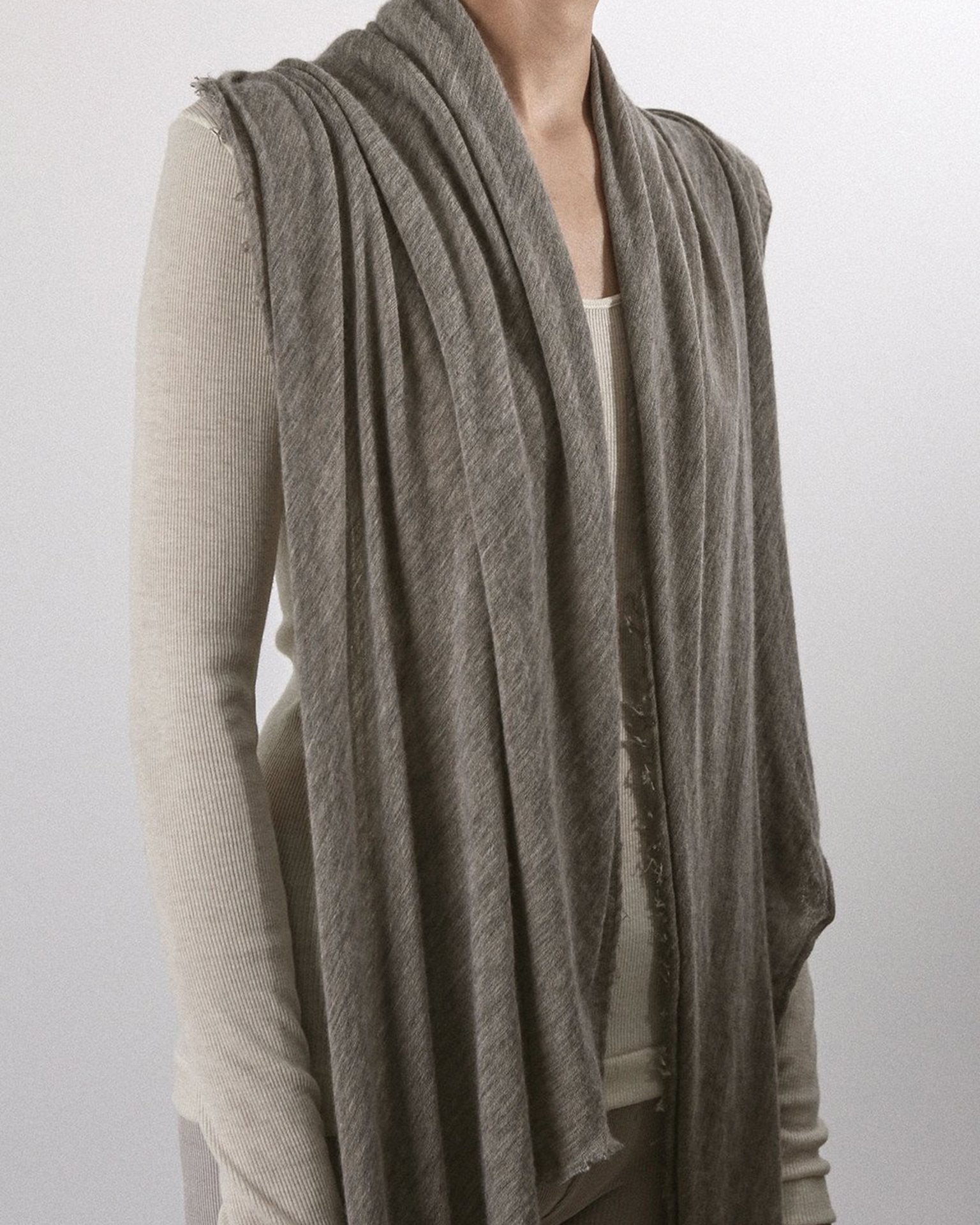 Love Cashmere Scarf in Greige