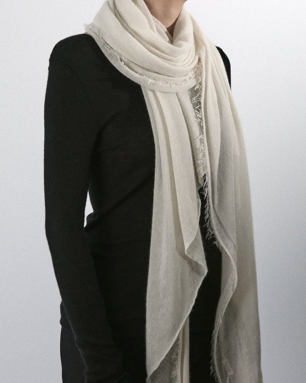 Love Cashmere Scarf in Milk