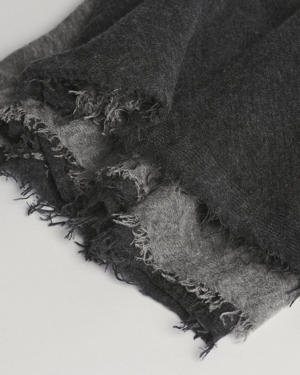 Love Duo Cashmere Scarf in Heather Grey & Charcoal