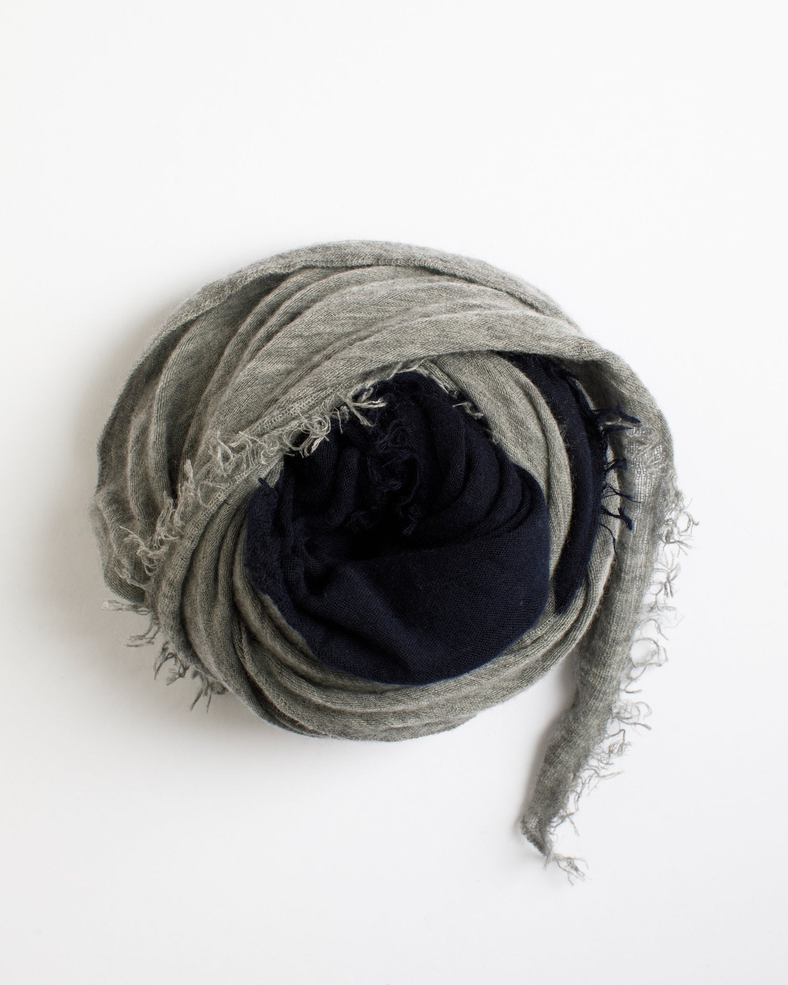 Love Duo Scarf in Navy & Heather Grey