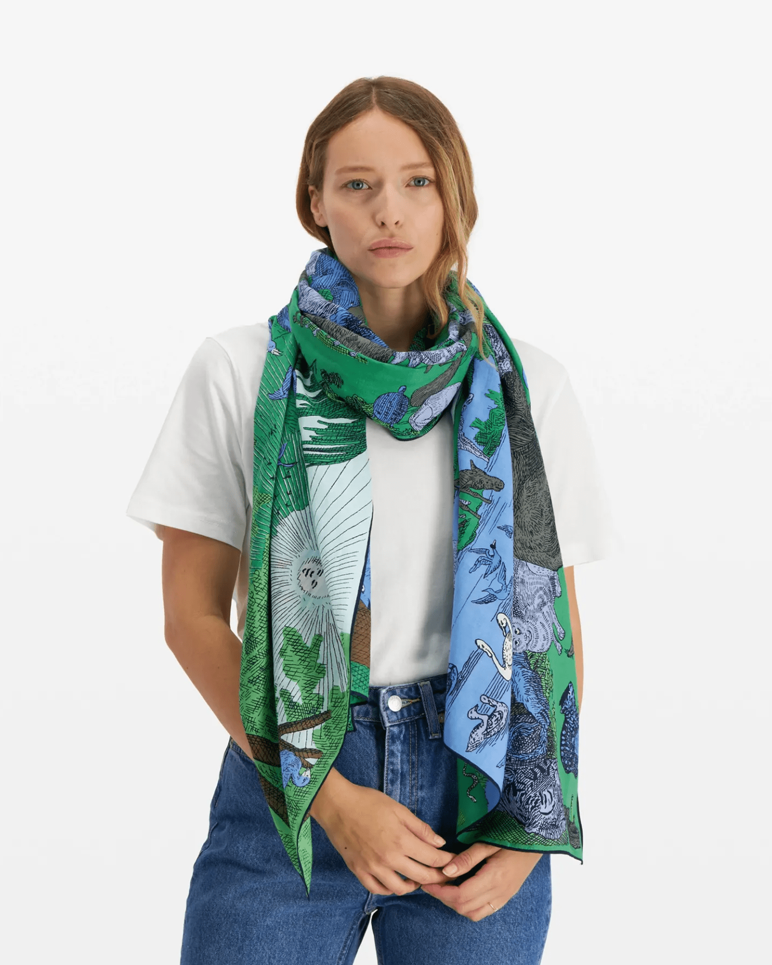 Scarf 100 Reverie in Green