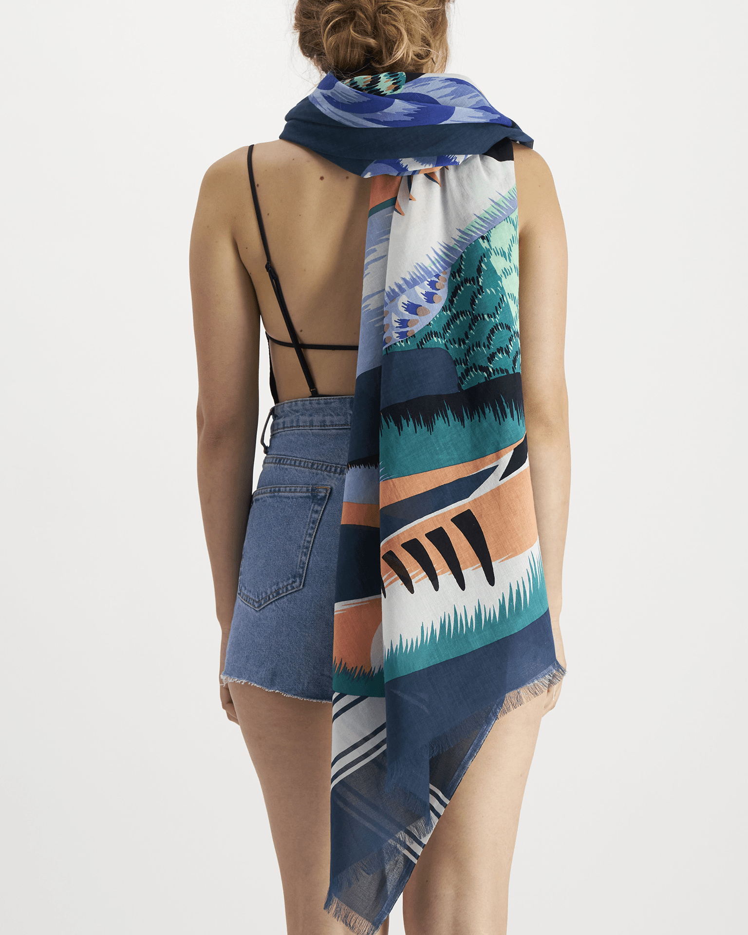Scarf 100 Toucan in Emerald