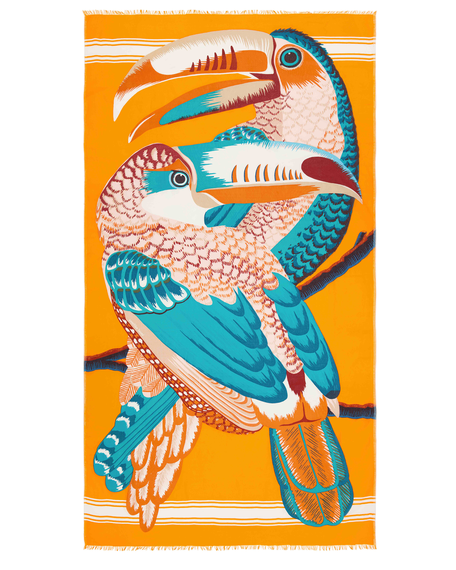 Scarf 100 Toucan in Orange