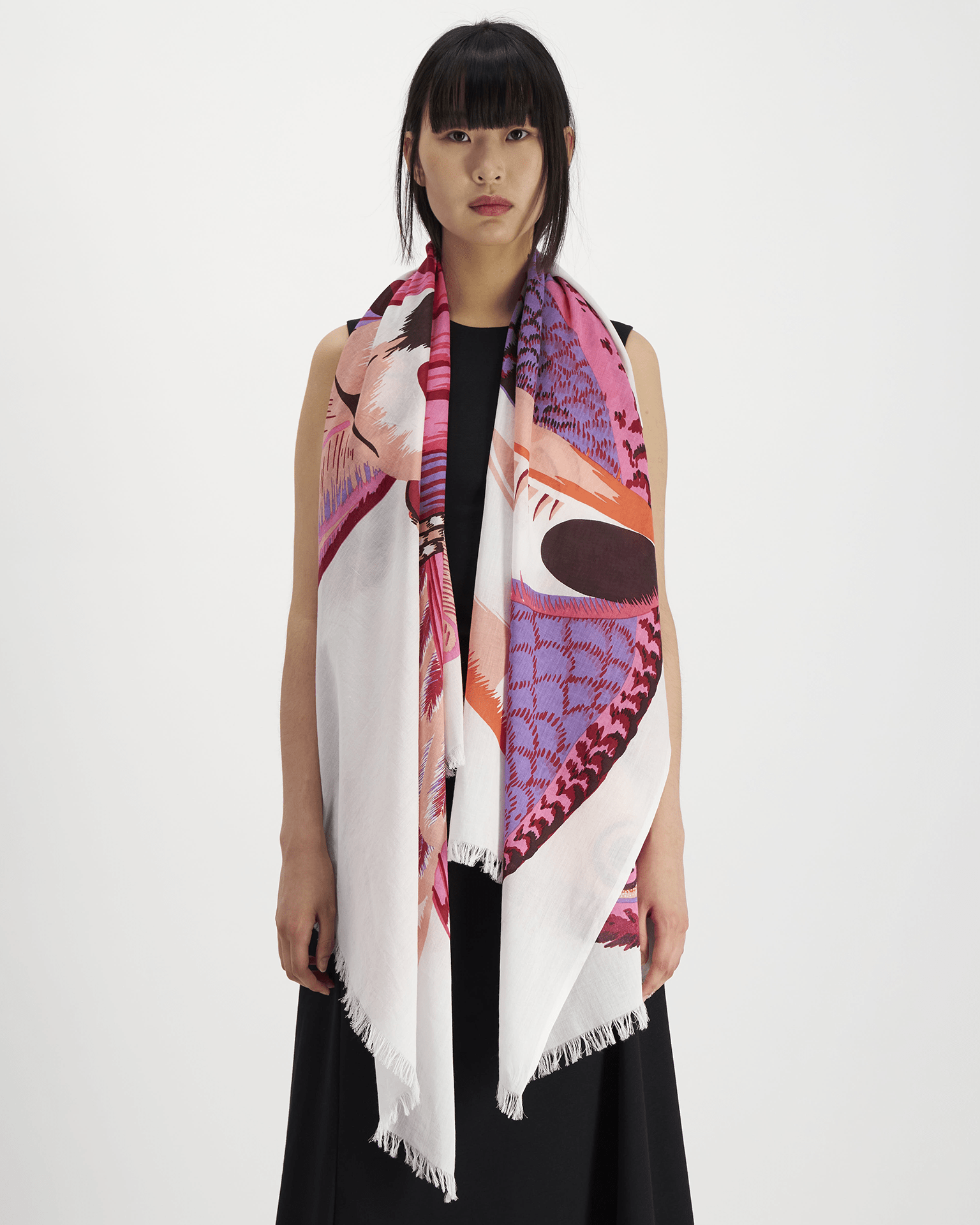 Scarf 100 Toucan in Pink