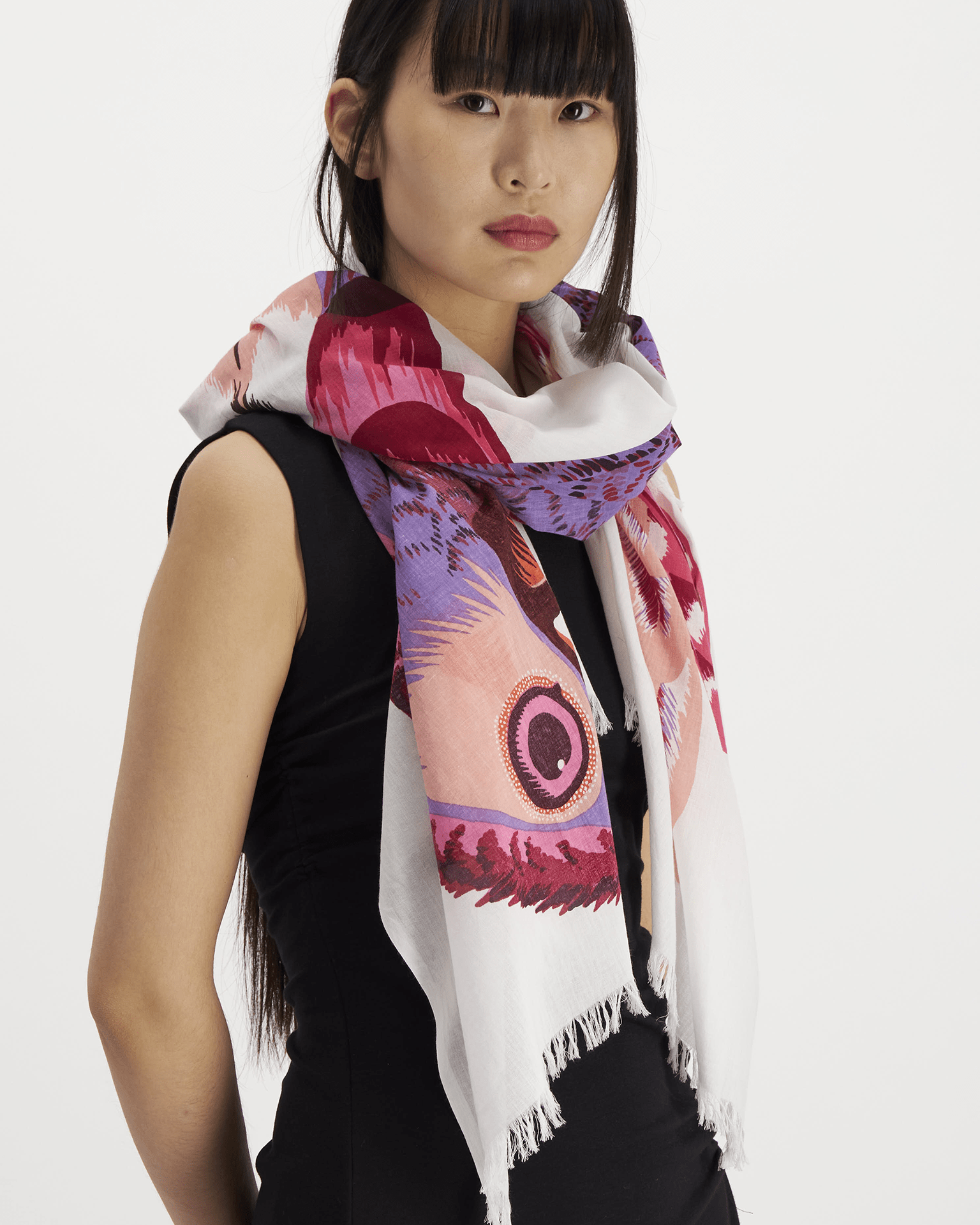 Scarf 100 Toucan in Pink