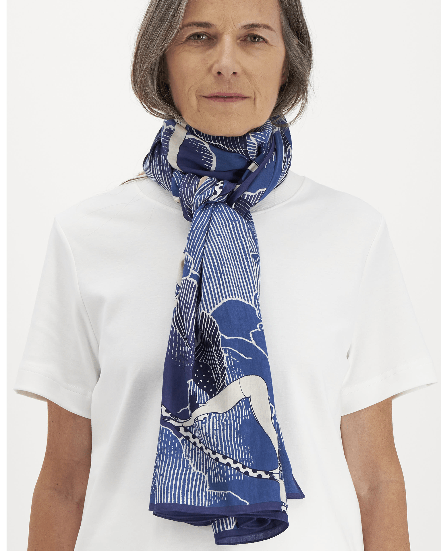 Scarf 100 Yoga in Blue