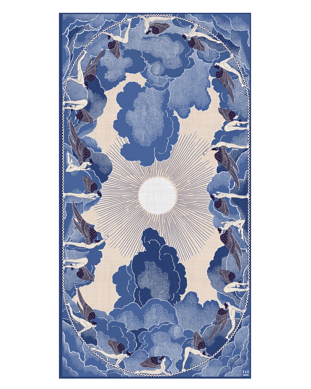 Scarf 100 Yoga in Blue