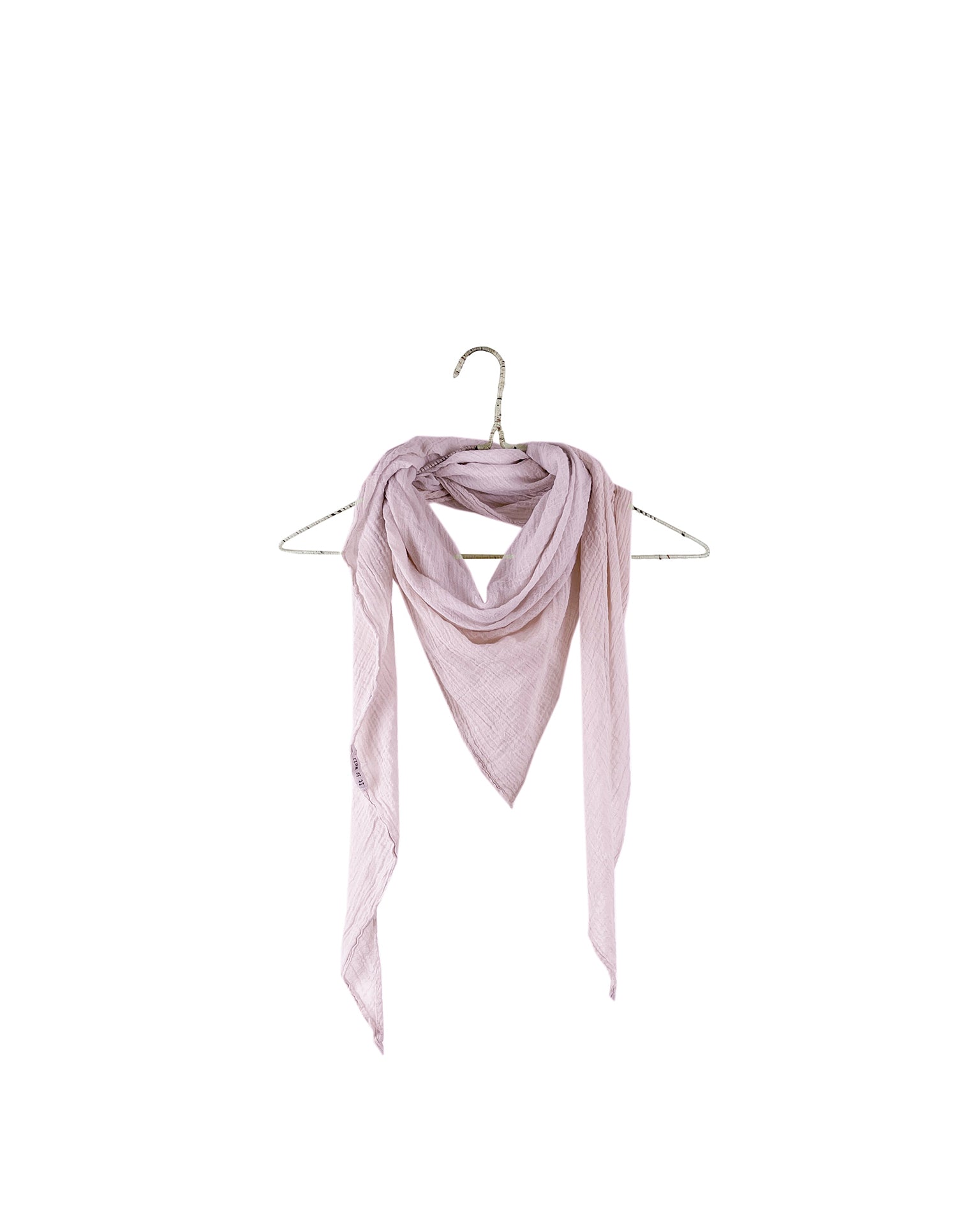 Gauze Triangle Scarf in Lilac