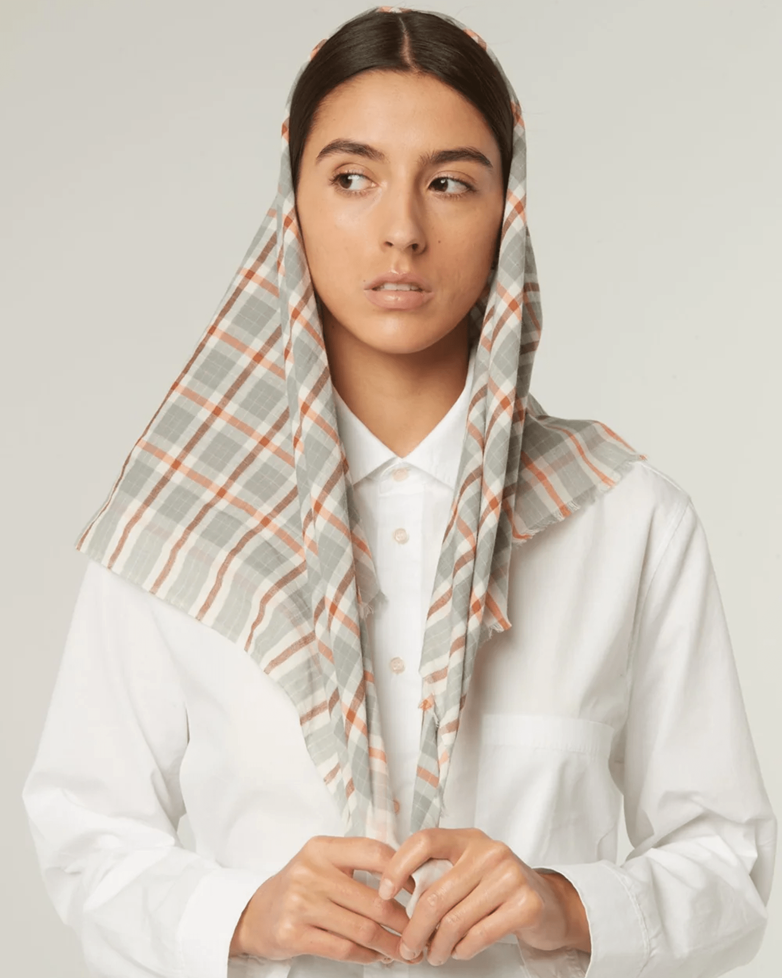 Plaid Bandana in Cloud