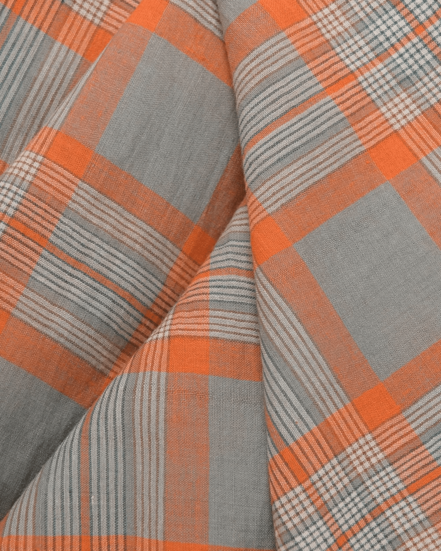 Varied Plaid Cttn Scarf in Cloud