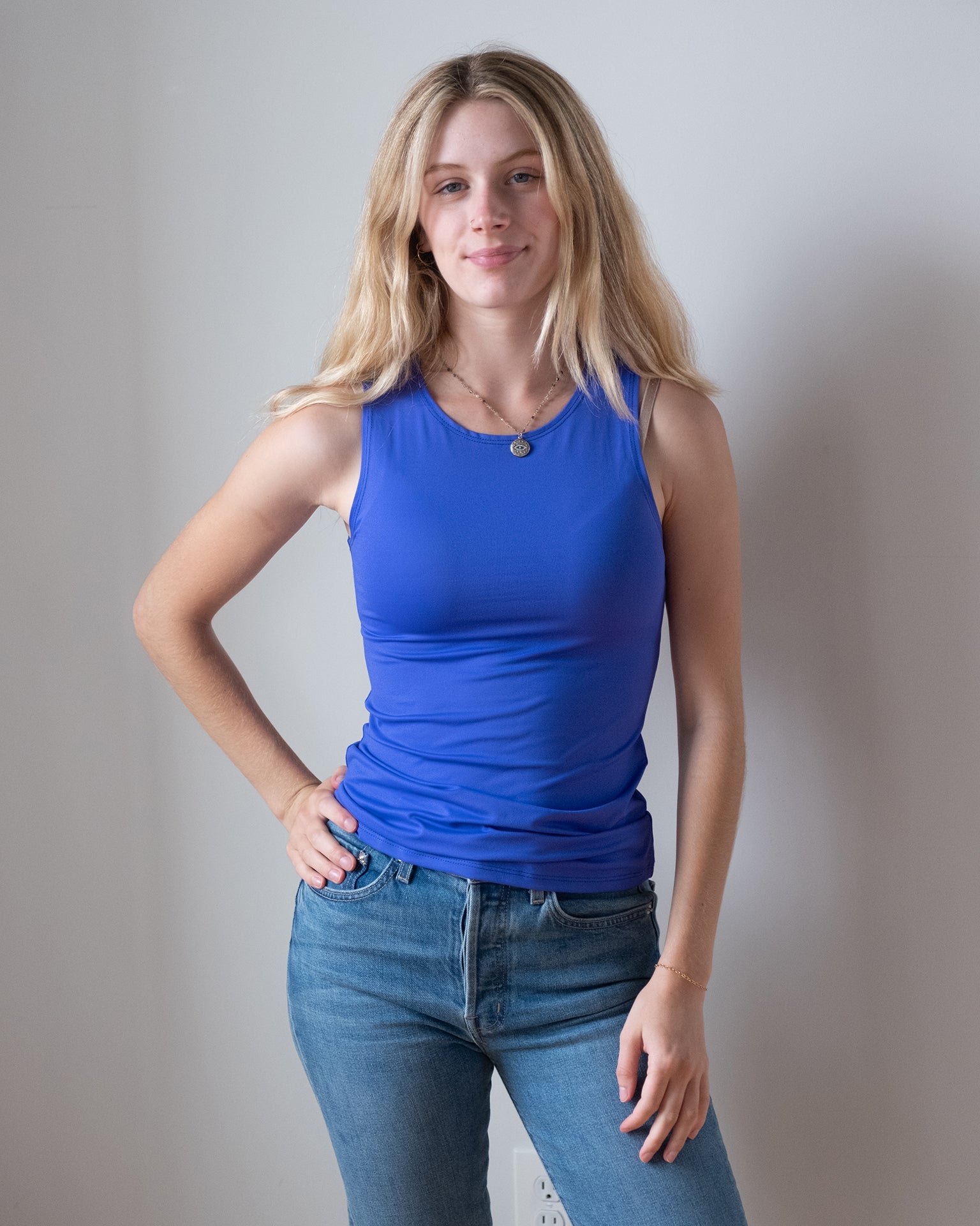 Del Cutaway Tank in Cobalt