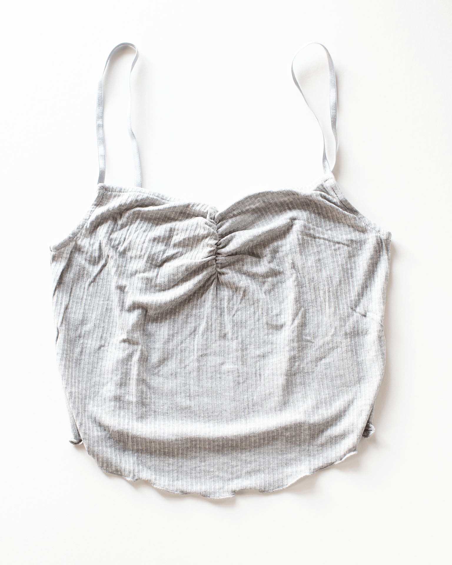Pinch Front Cami & Pamela Short Set in Heather Grey