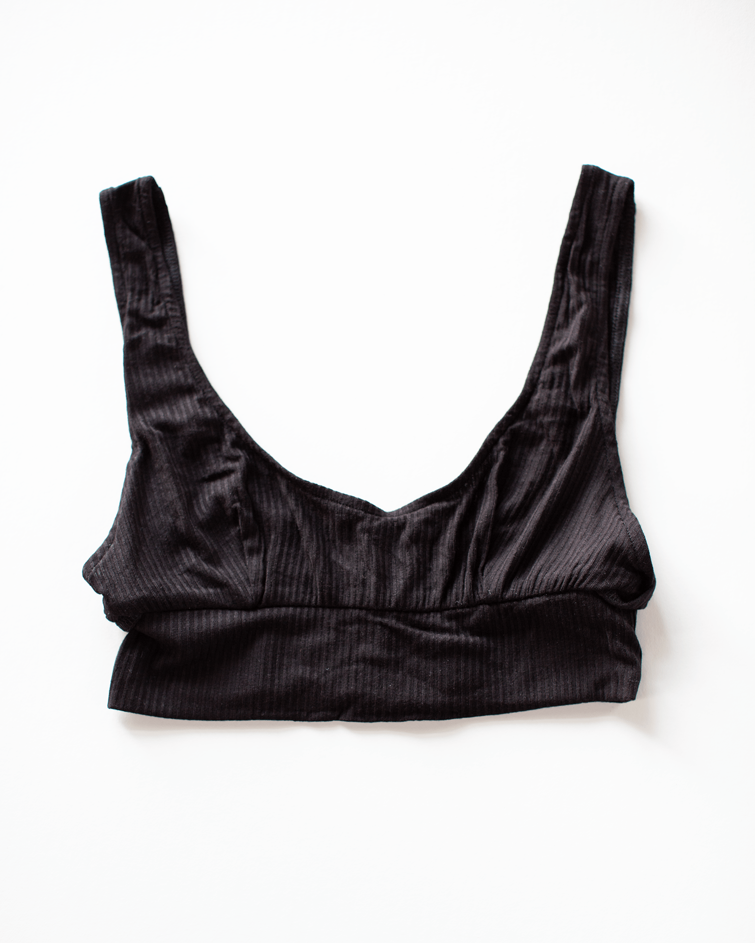 Tank Bralette & High Cut Brief Set in Black