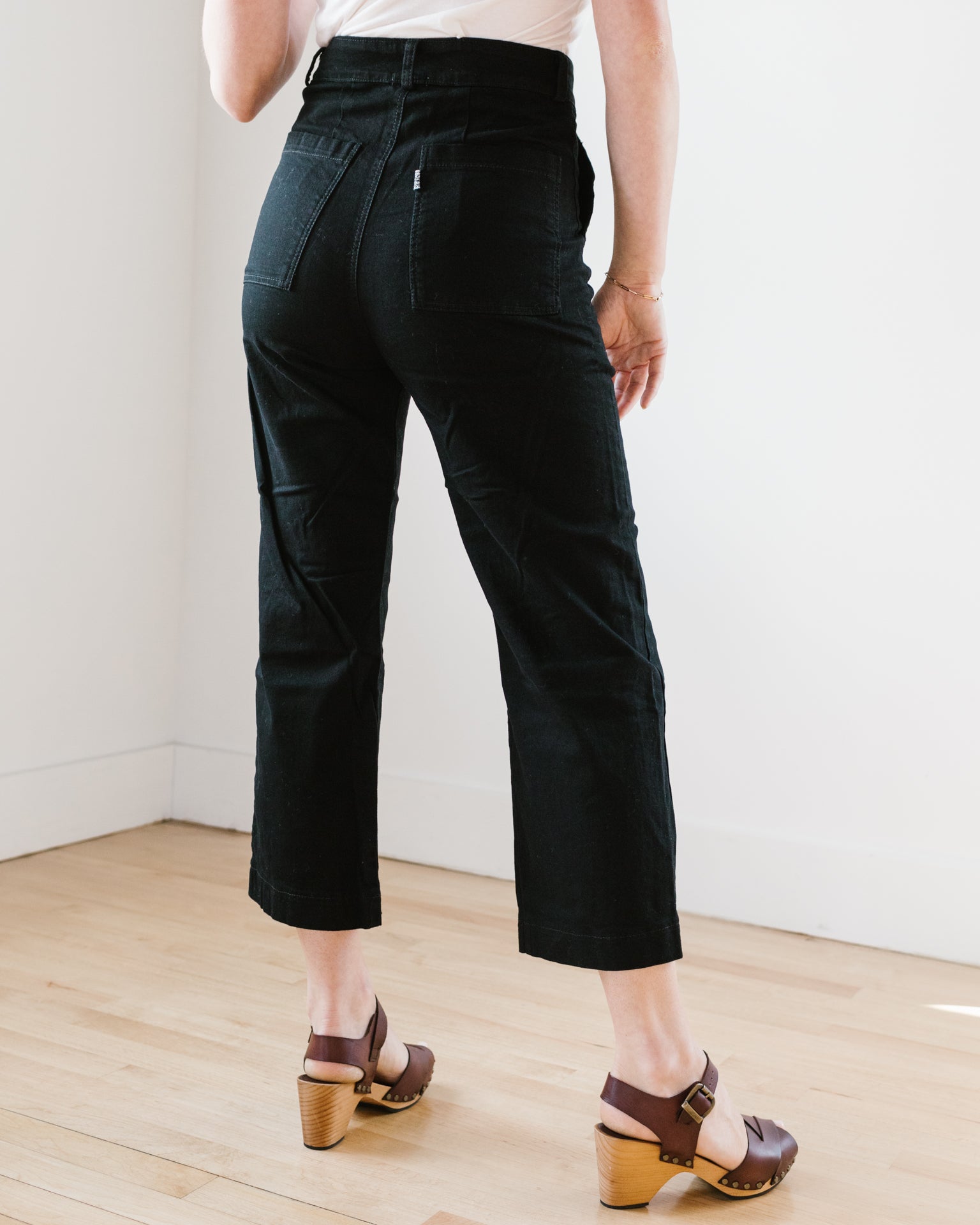 Denim Boiler Pant in Black