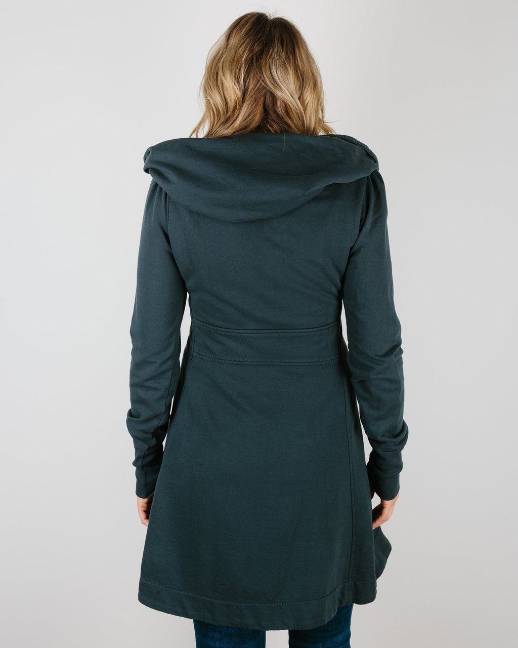 Long Cloak Hoodie in Drab