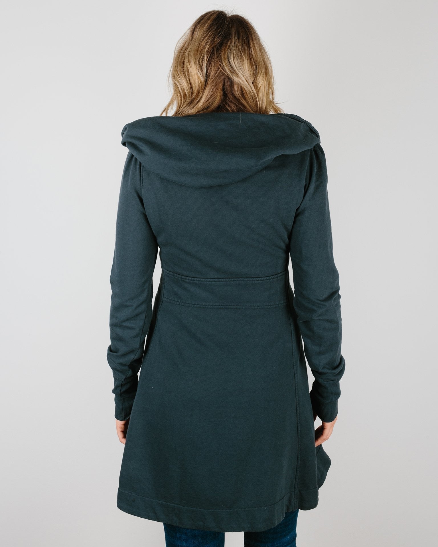 Long Cloak Hoodie in Drab