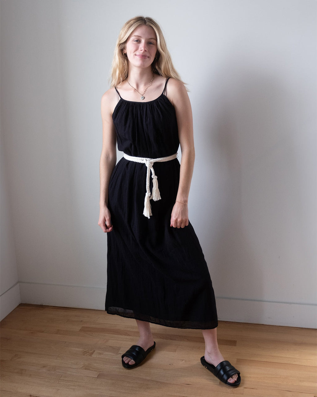 Lorelei Tank Maxi Dress in Black