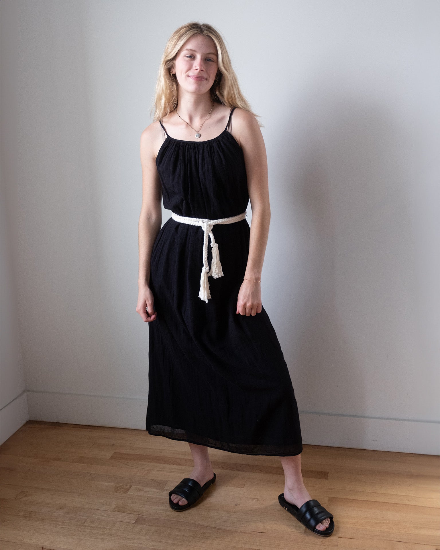 Lorelei Tank Maxi Dress in Black