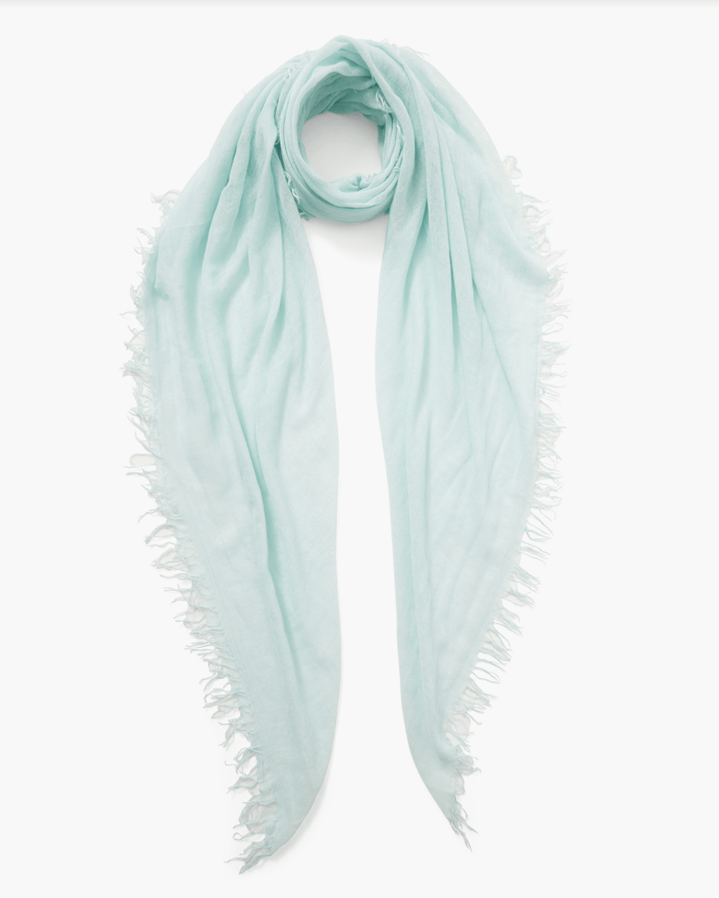 Cashmere & Silk Scarf in Aqua
