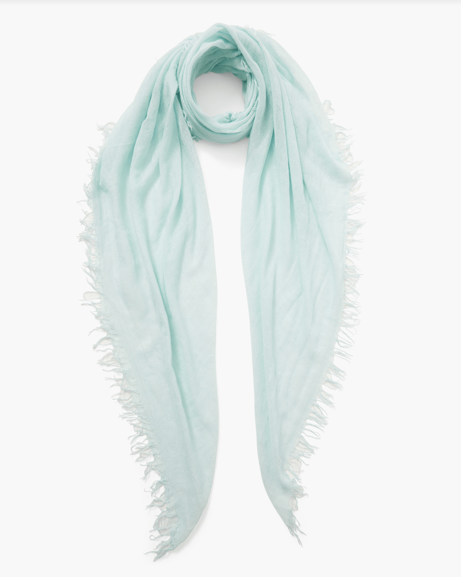 Cashmere & Silk Scarf in Aqua