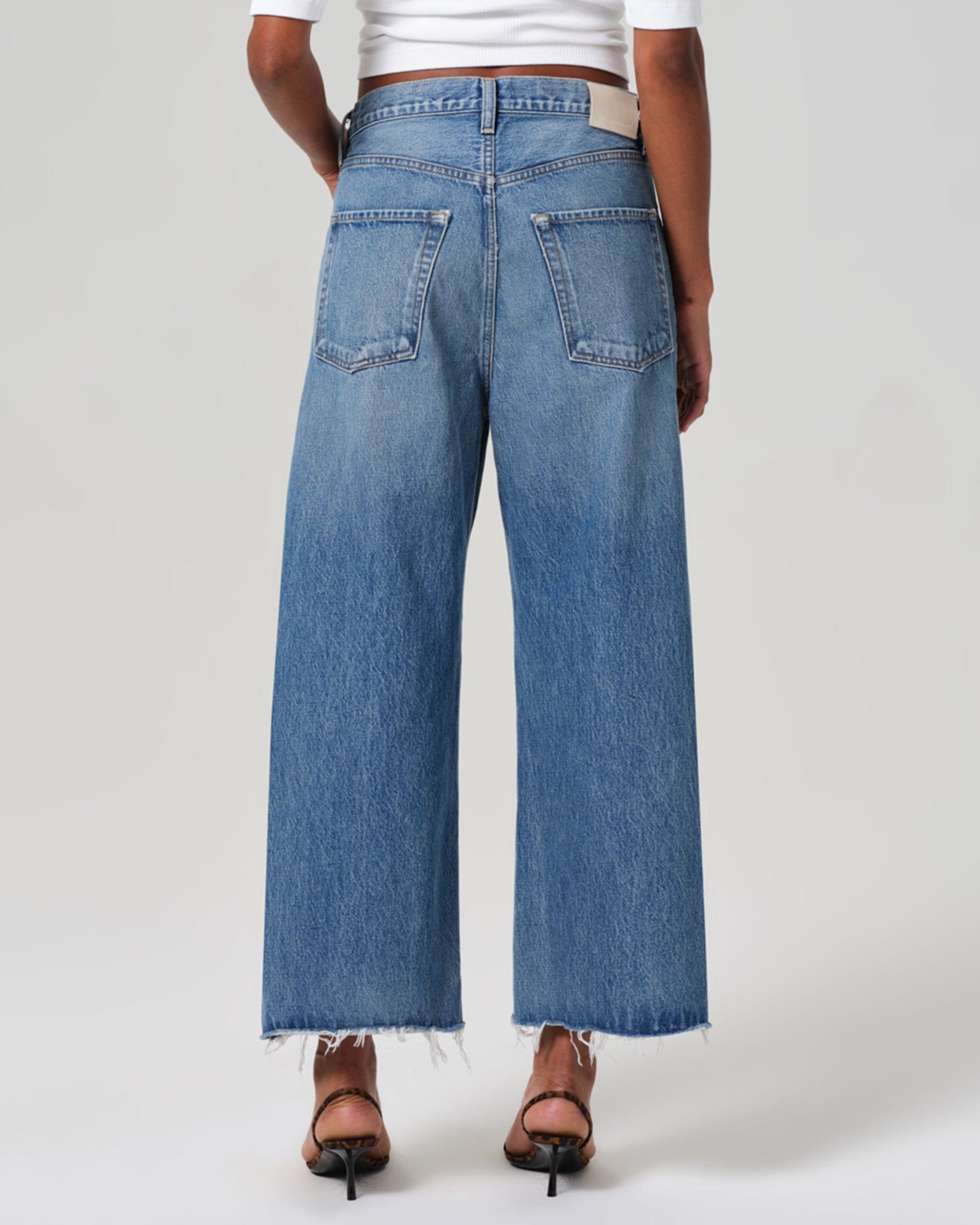 Ayla Raw Hem Crop in Solano