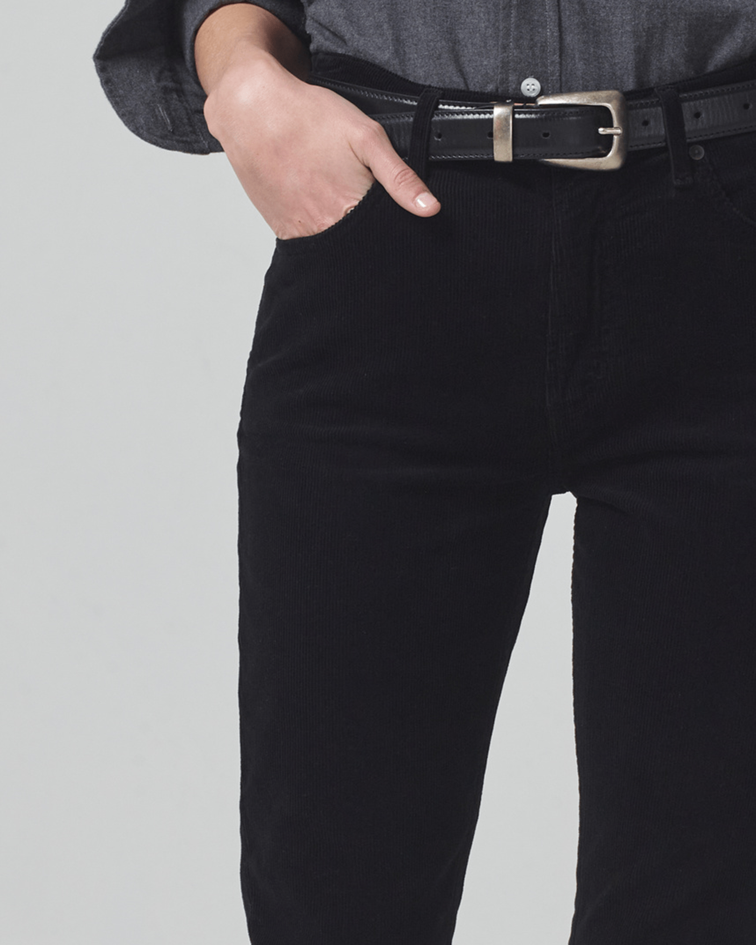 Isola Cropped Boot in Black Cord