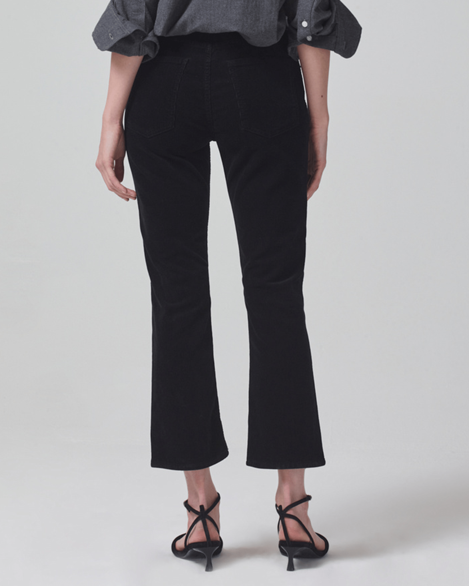 Isola Cropped Boot in Black Cord