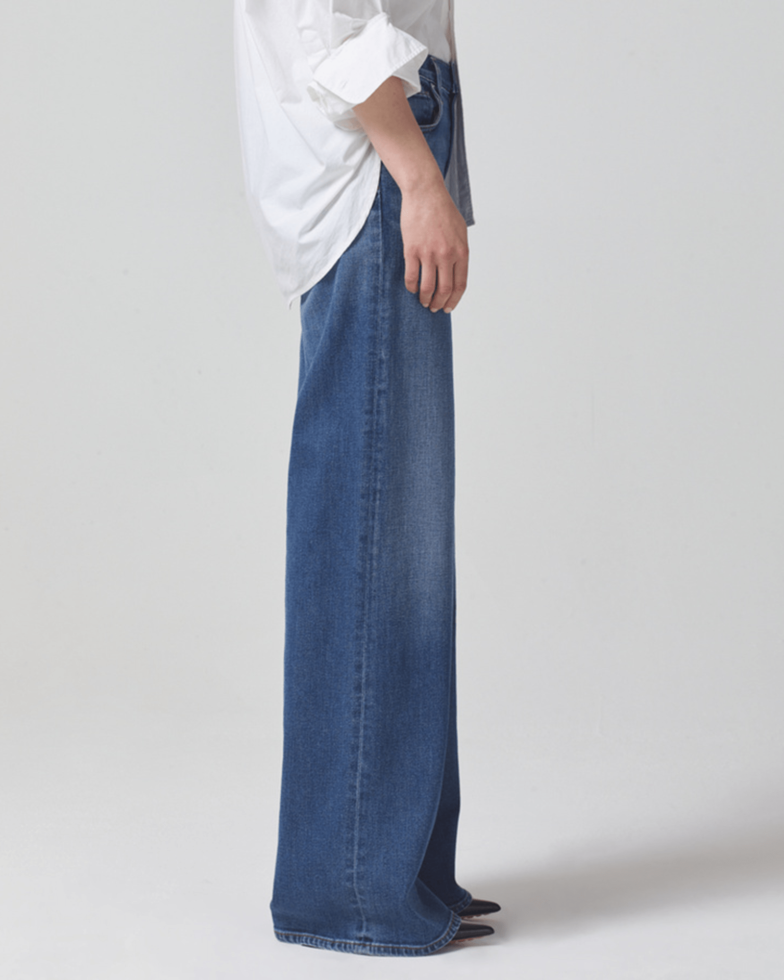 Loli Mid Rise Baggy in Palazzo