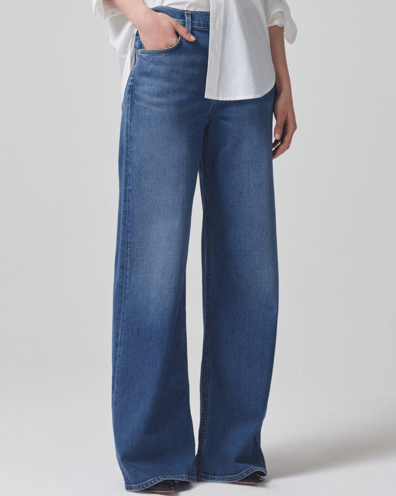 Loli Mid Rise Baggy in Palazzo