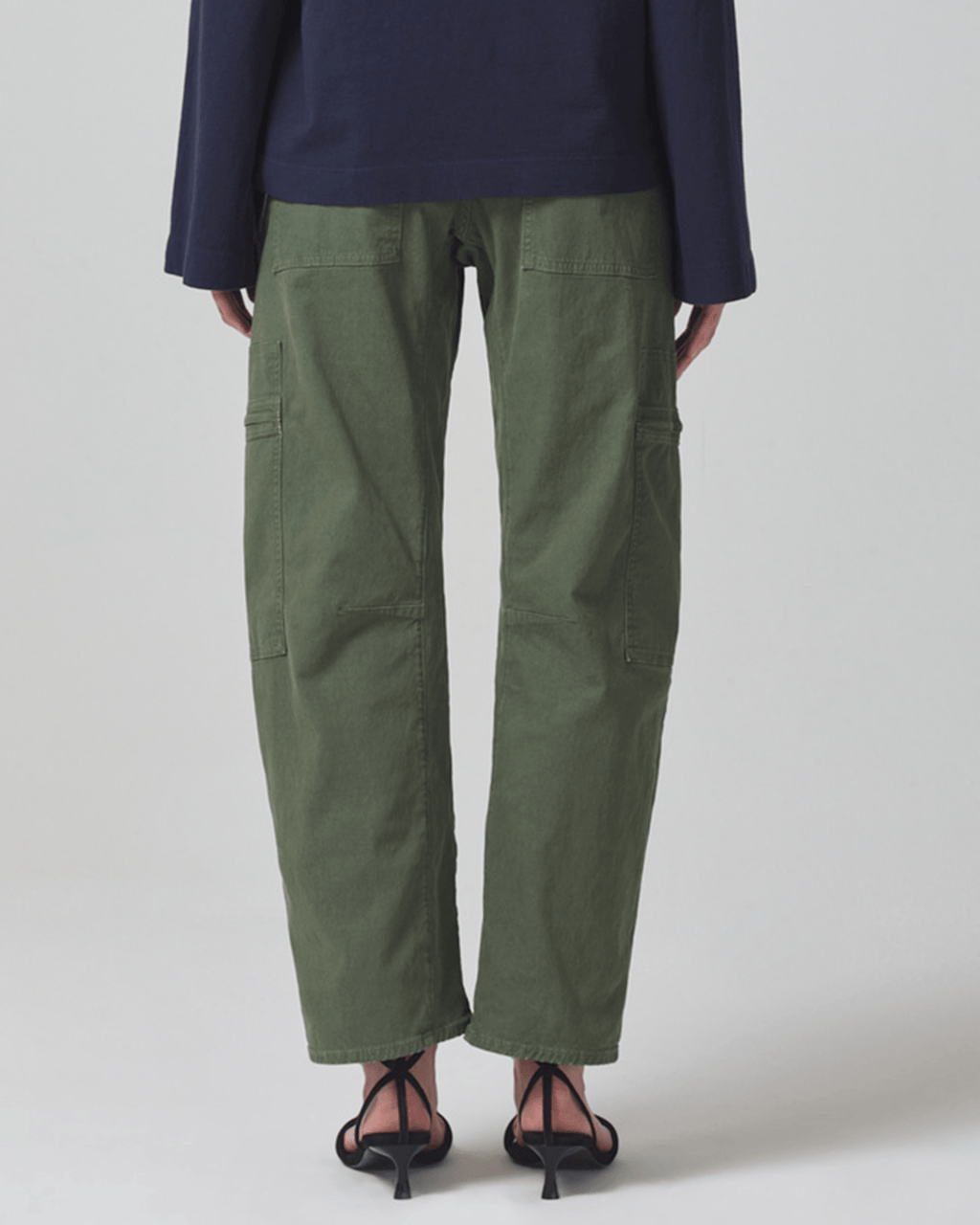 Marcelle Low Slung Cargo in Surplus Sateen