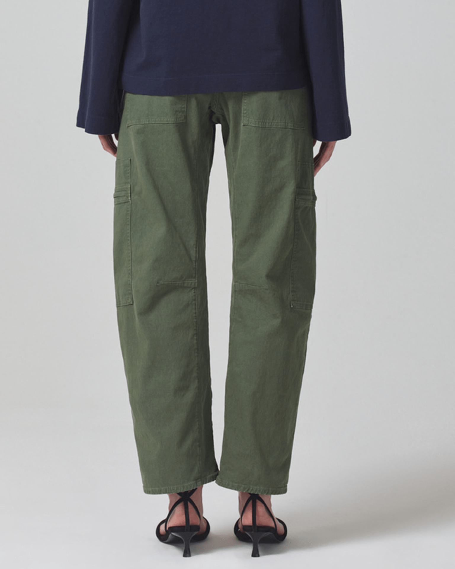 Marcelle Low Slung Cargo in Surplus Sateen