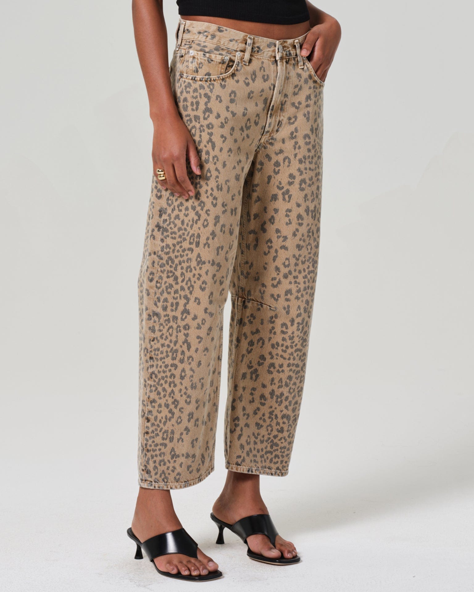 Miro Relaxed Jean in Natural Cheetah