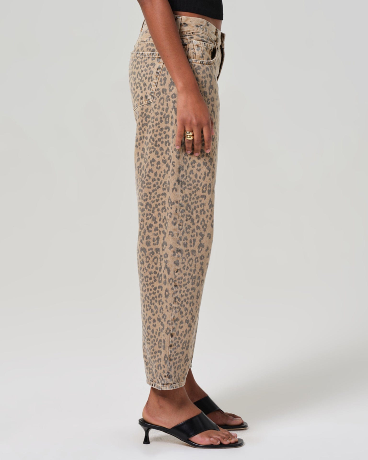 Miro Relaxed Jean in Natural Cheetah