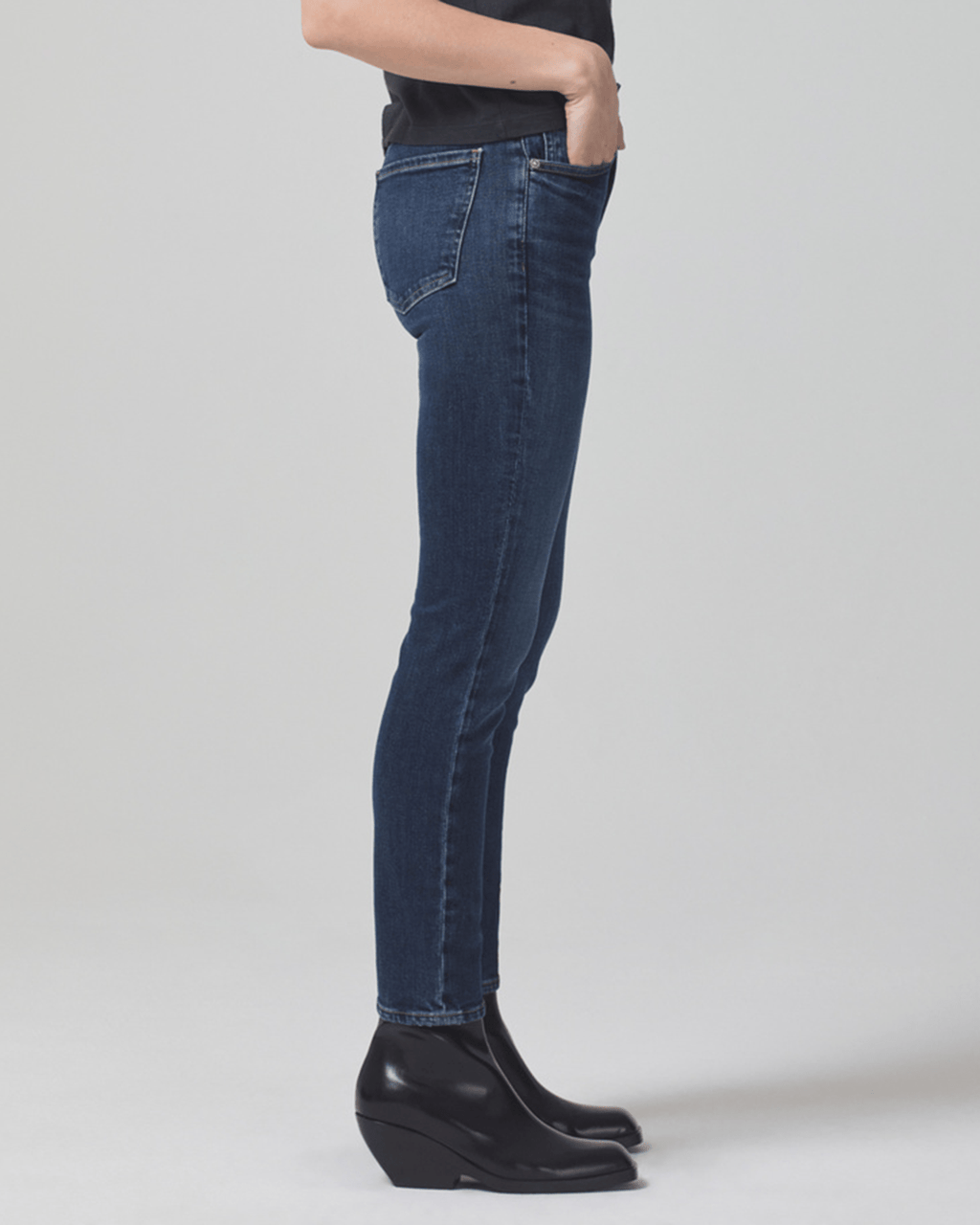 Sloane Skinny w/ Clean Hem in Baltic