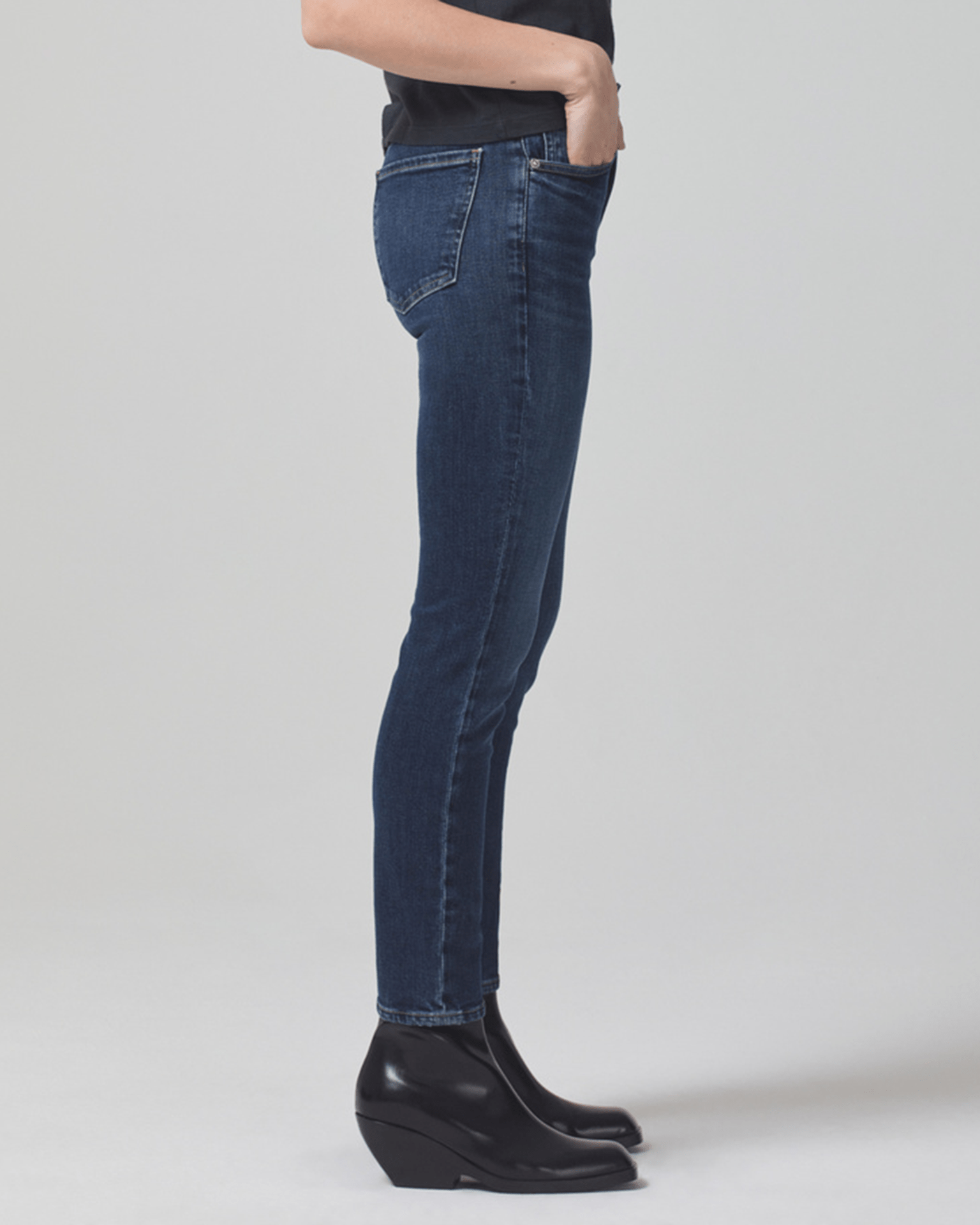 Sloane Skinny w/ Clean Hem in Baltic