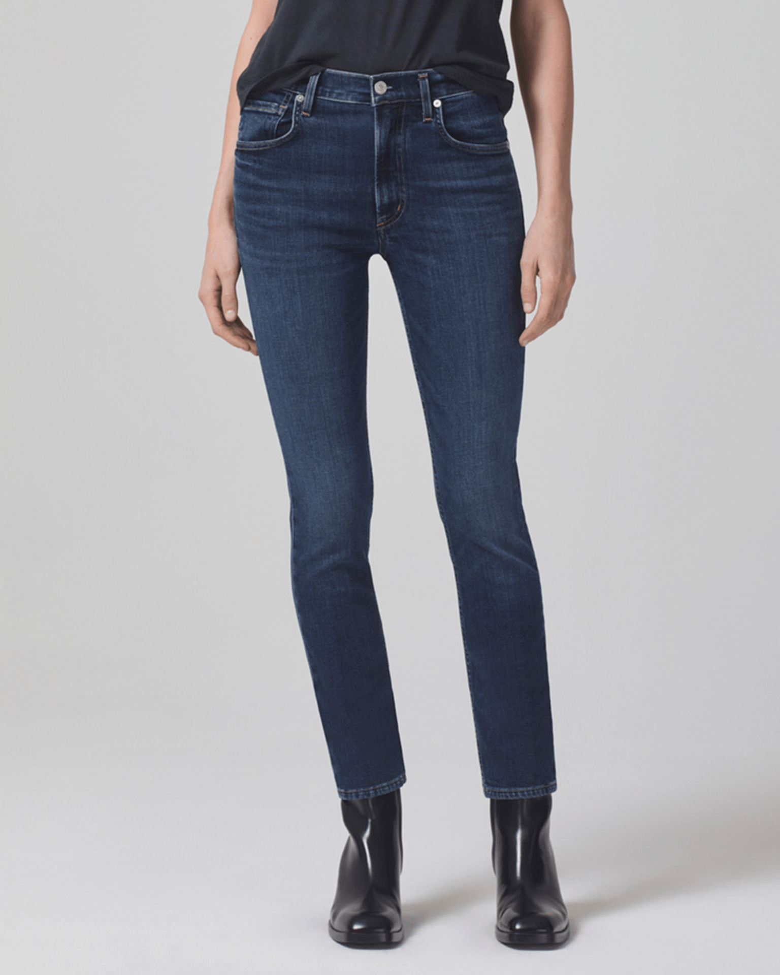 Sloane Skinny w/ Clean Hem in Baltic