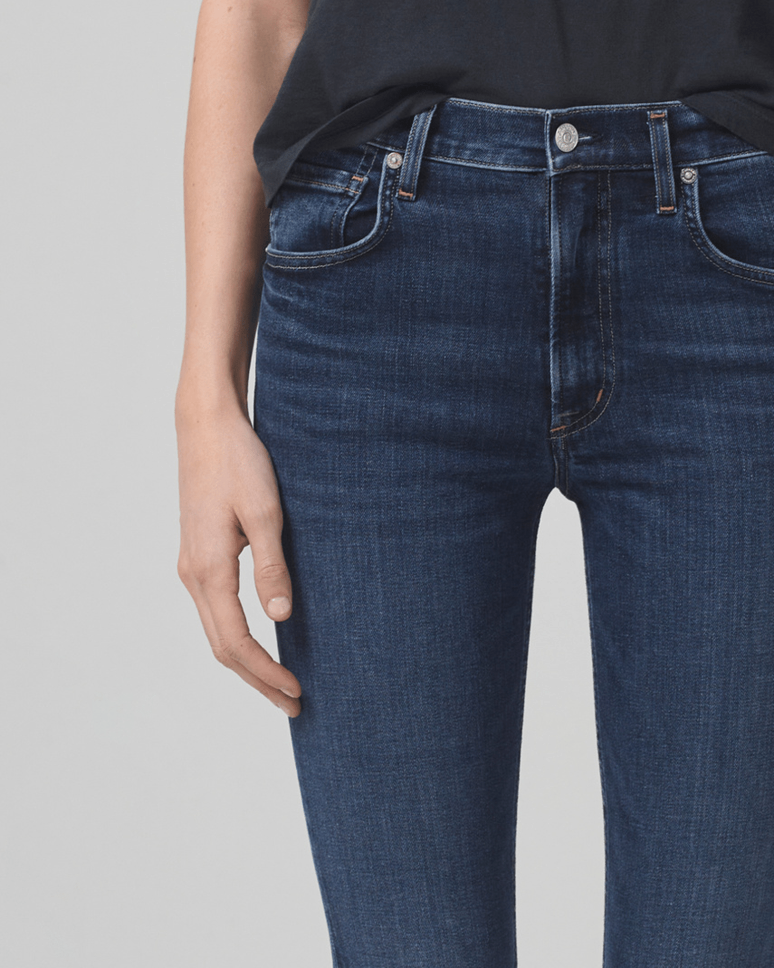 Sloane Skinny w/ Clean Hem in Baltic