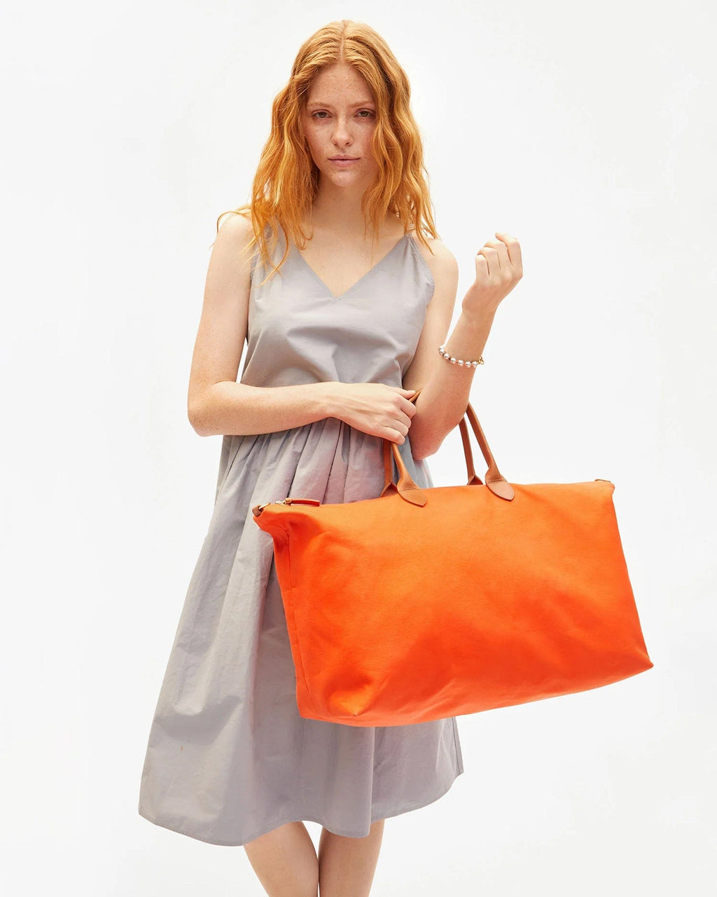 Canvas Weekender in Tangerine