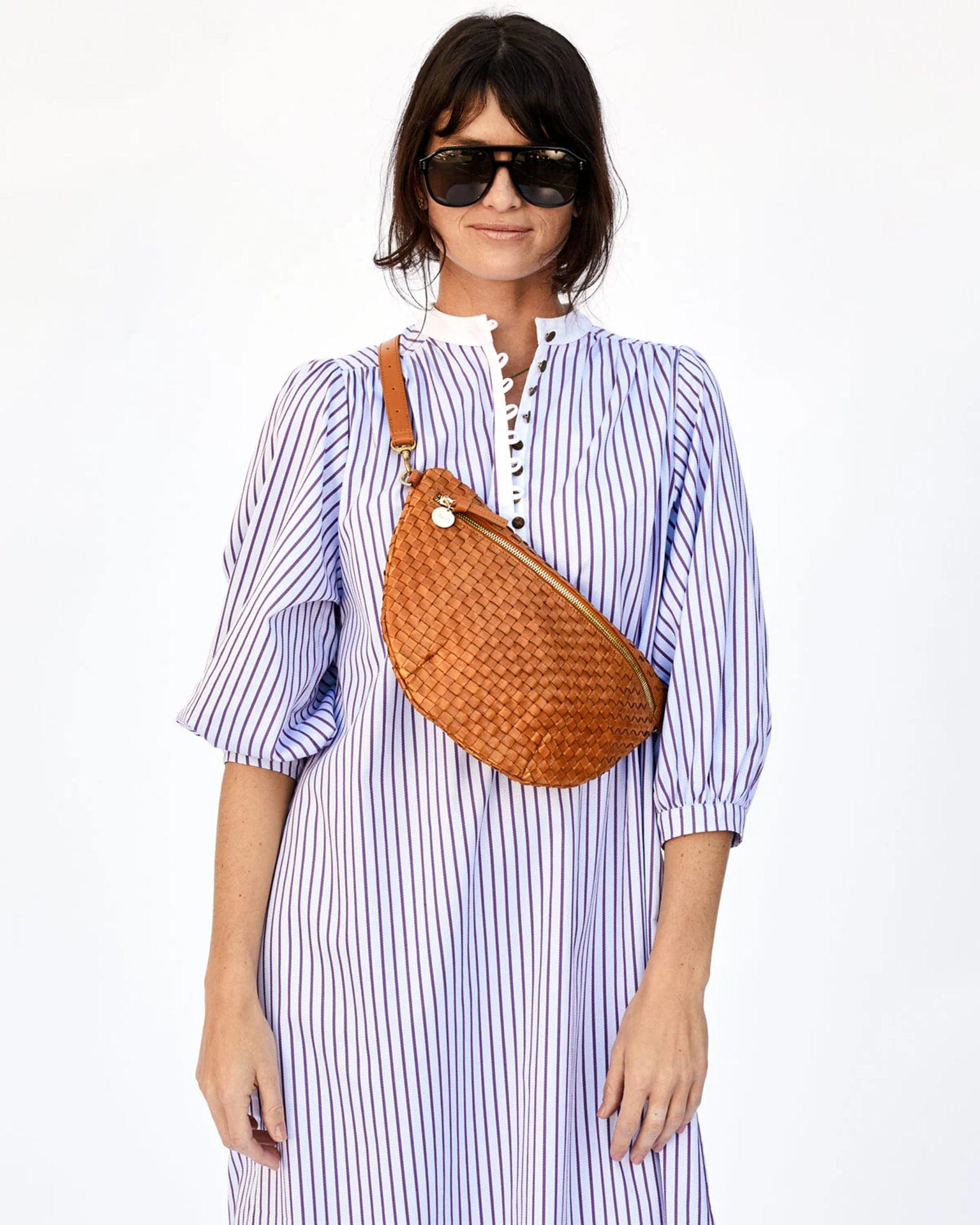 Grande Fanny in Natural Woven Checker