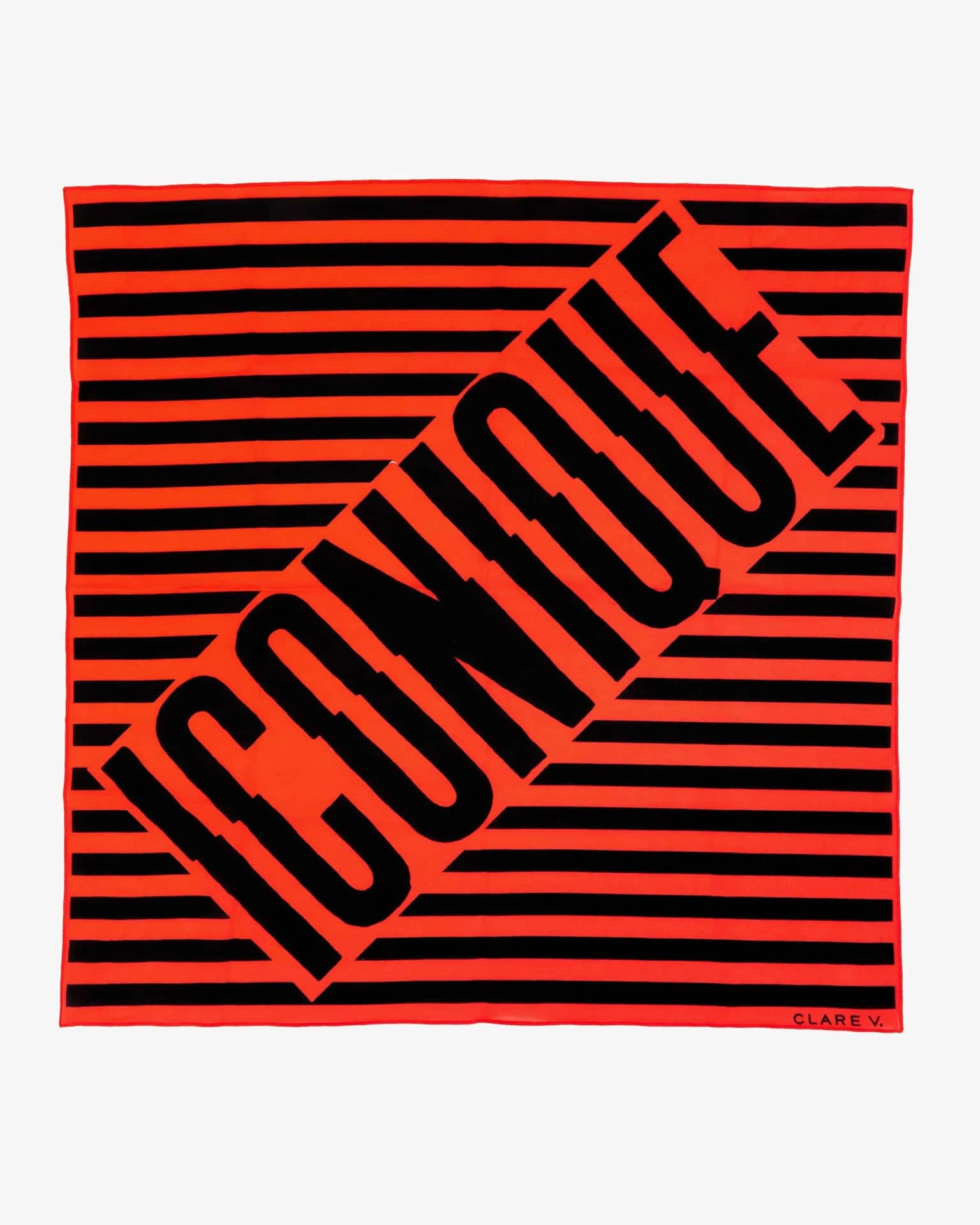 Iconique Bandana in Black & Poppy