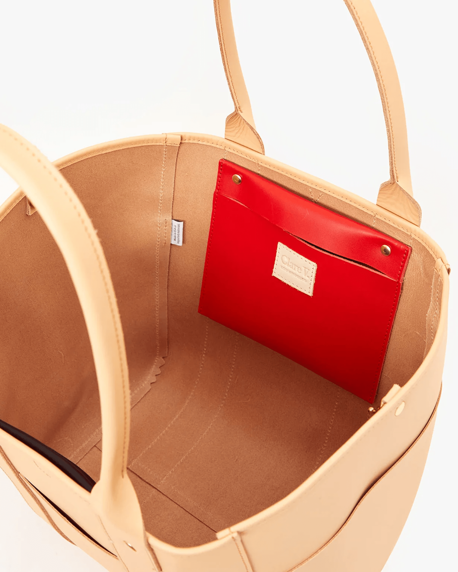Le Slim Box Tote in Coated Undyed Veg