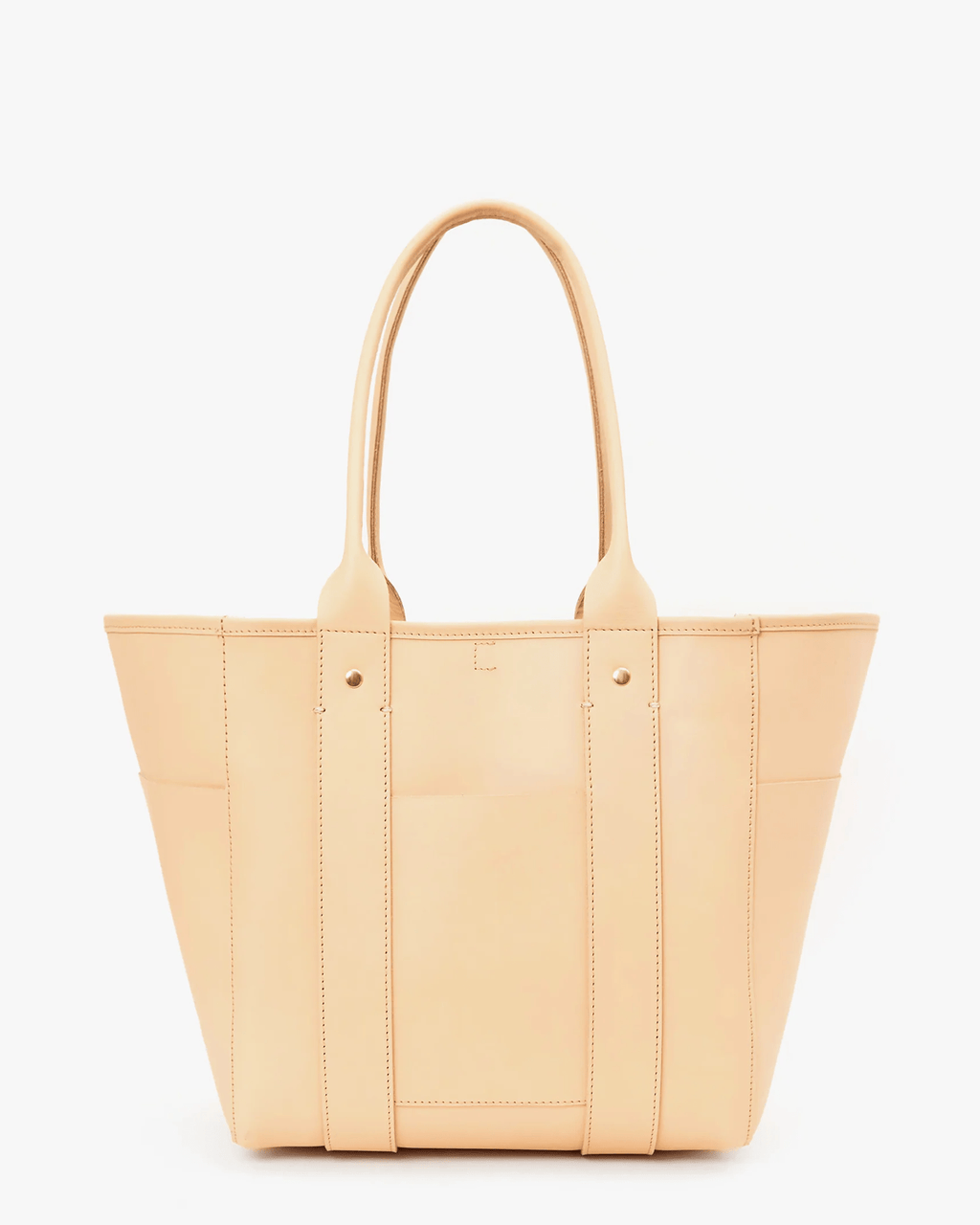Le Slim Box Tote in Coated Undyed Veg
